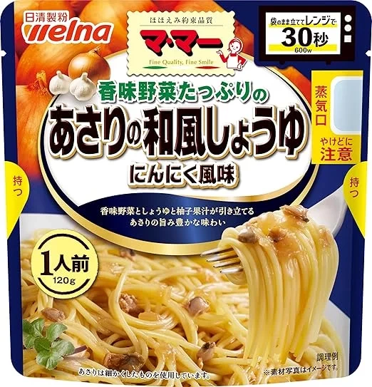 日清製粉 Welna Ma-Ma 義大利麵醬（蛤蜊和風醬油蒜香風味）