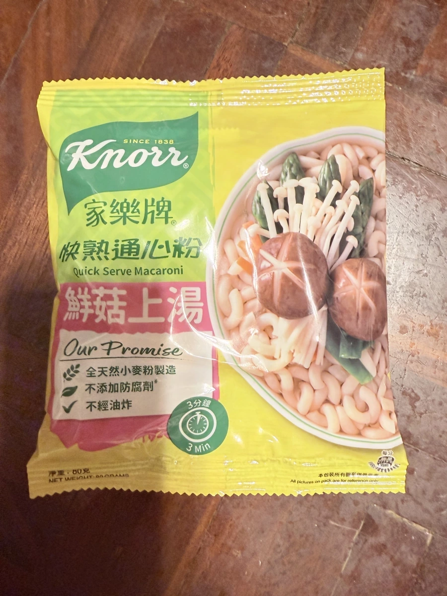 家樂牌快熟通心粉（鮮菇上湯）