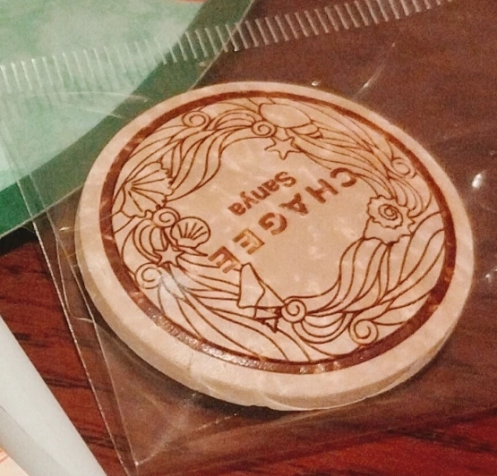 CHAGEE 霸王茶姬木製杯墊