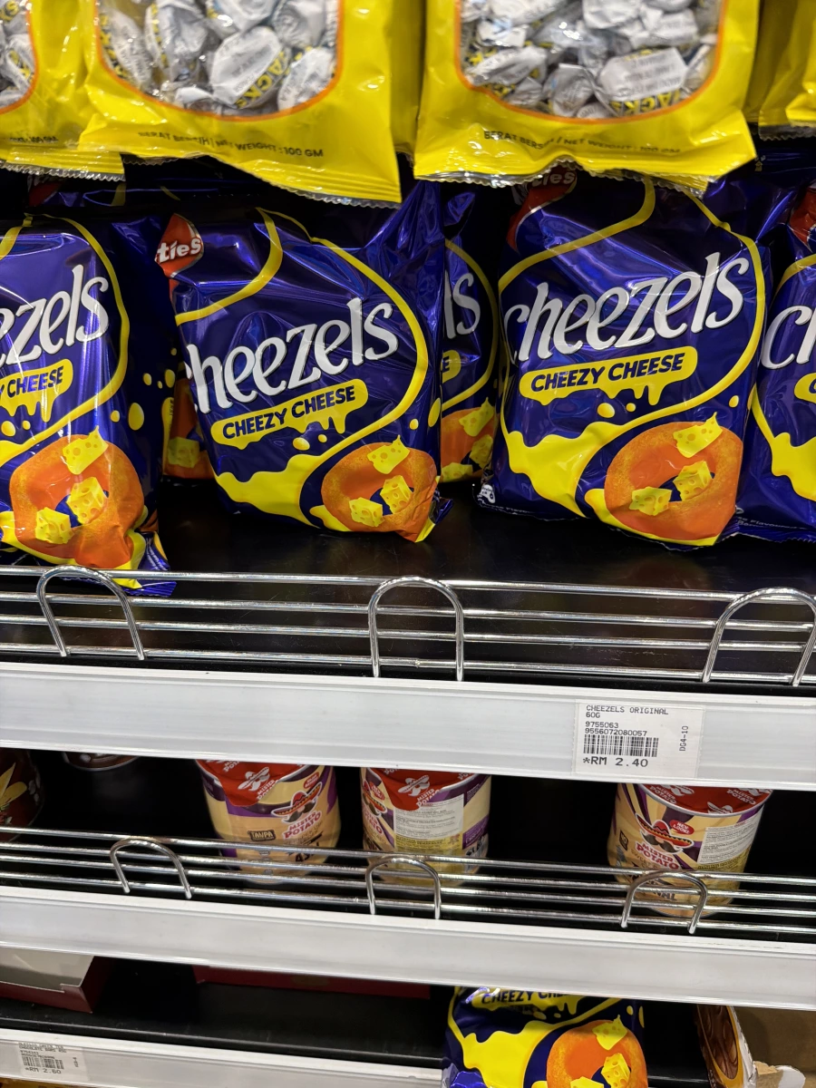 Cheezels 芝士圈零食、Mister Potato 薯片等