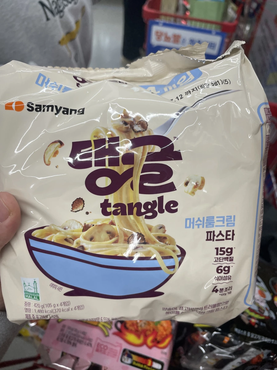 Samyang Tangle 奶油蘑菇義大利麵