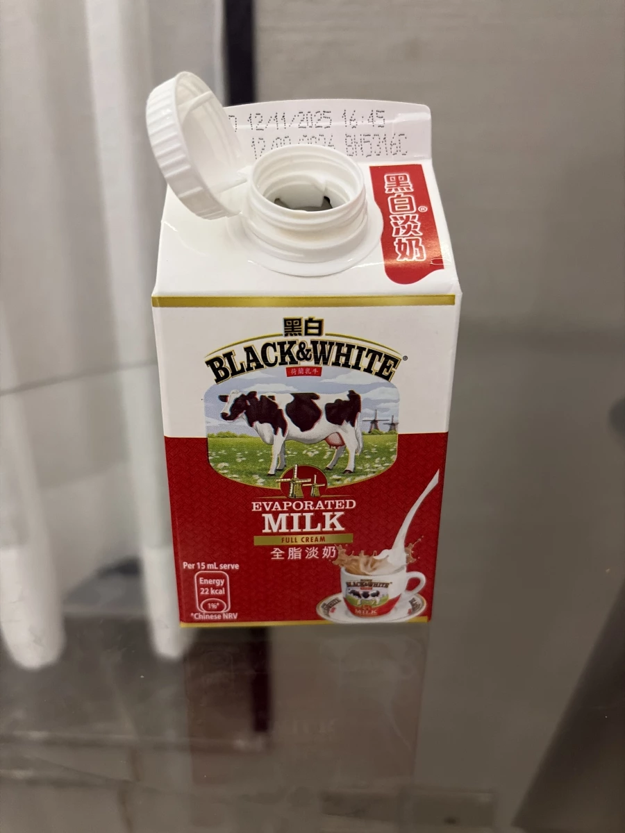 黑白全脂淡奶