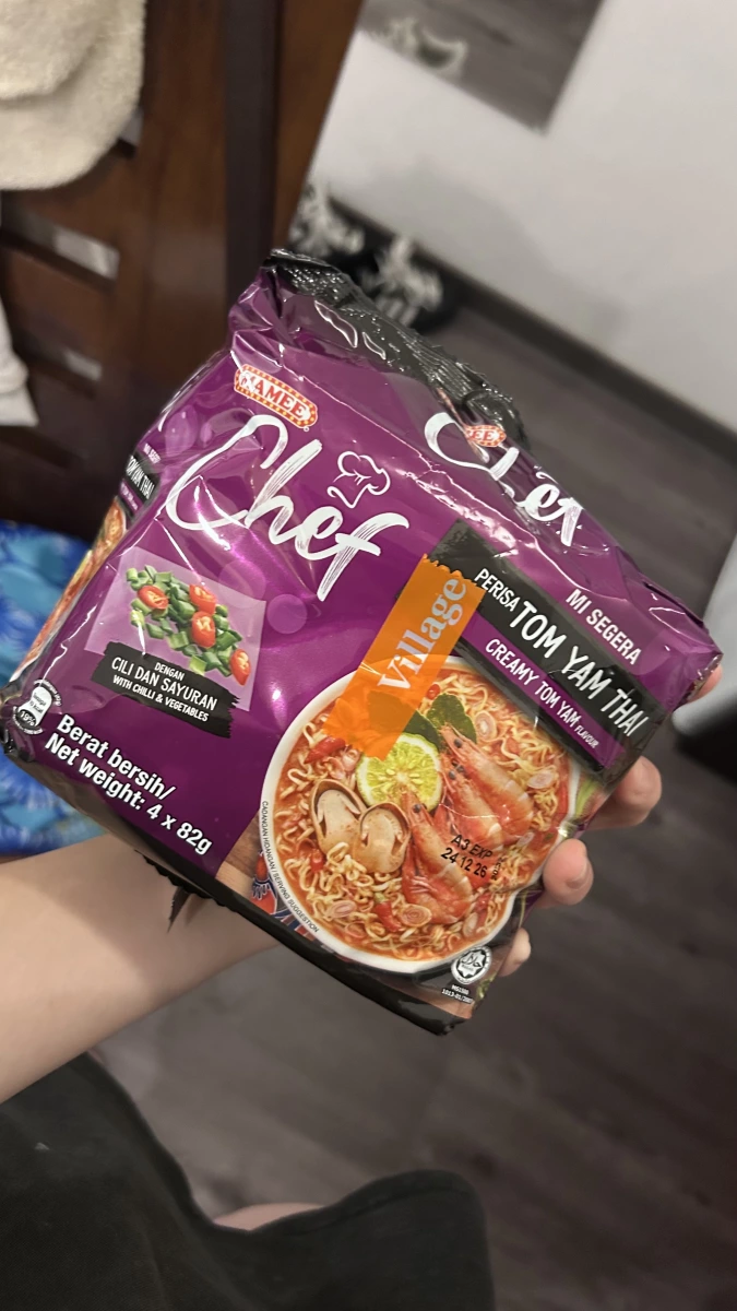 Mamee Chef 泰式冬陰功風味泡麵 (Creamy Tom Yam)