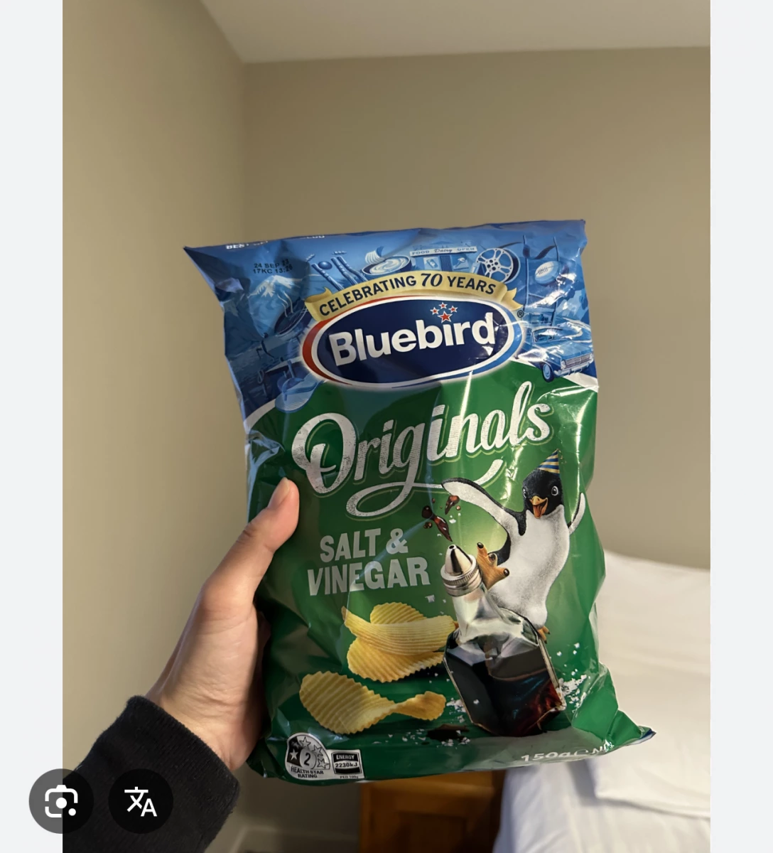 Bluebird Originals 鹽醋口味洋芋片