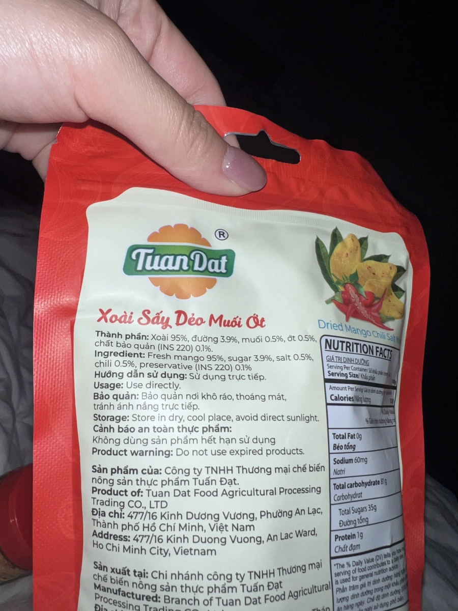Tuan Dat 越南辣椒鹽味芒果乾