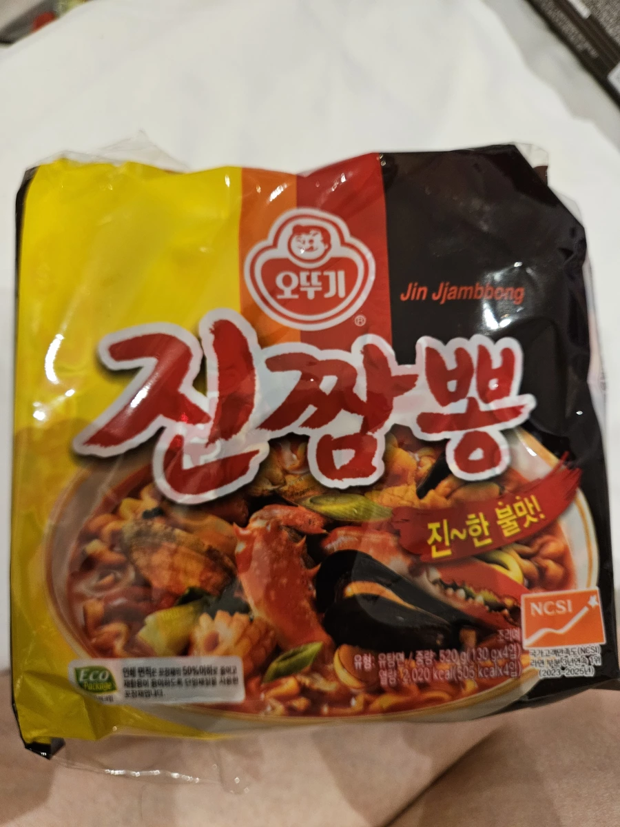 韓國不倒翁 (Ottogi) 真海鮮炒碼麵 (Jin Jjambbong)