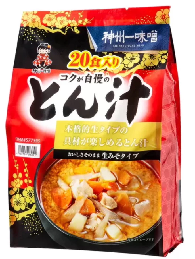神州一味噌 豚汁 (豬肉蔬菜味噌湯) 20食入