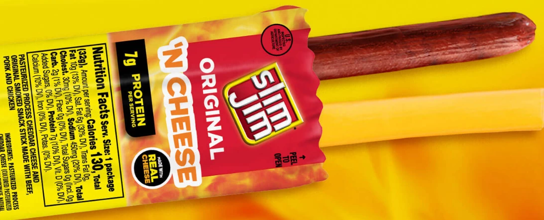 Slim Jim 肉條起司組合 (Original 'N Cheese)