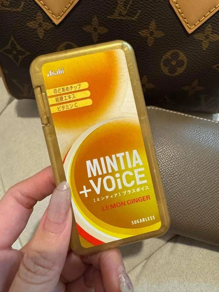 Asahi MINTIA +VOiCE 檸檬薑味薄荷錠