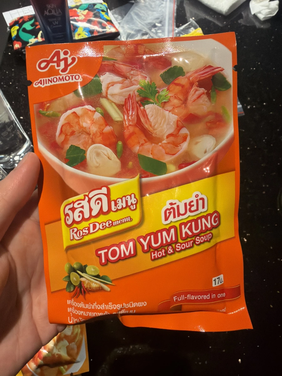 Ajinomoto RosDee menu 泰式酸辣湯粉 (Tom Yum Kung)