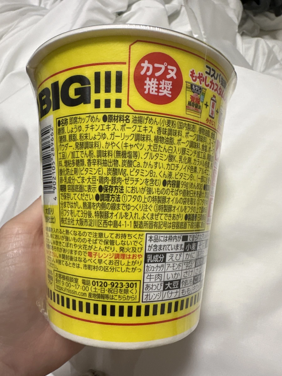 日清杯麵 (Nissin Cup Noodle BIG)