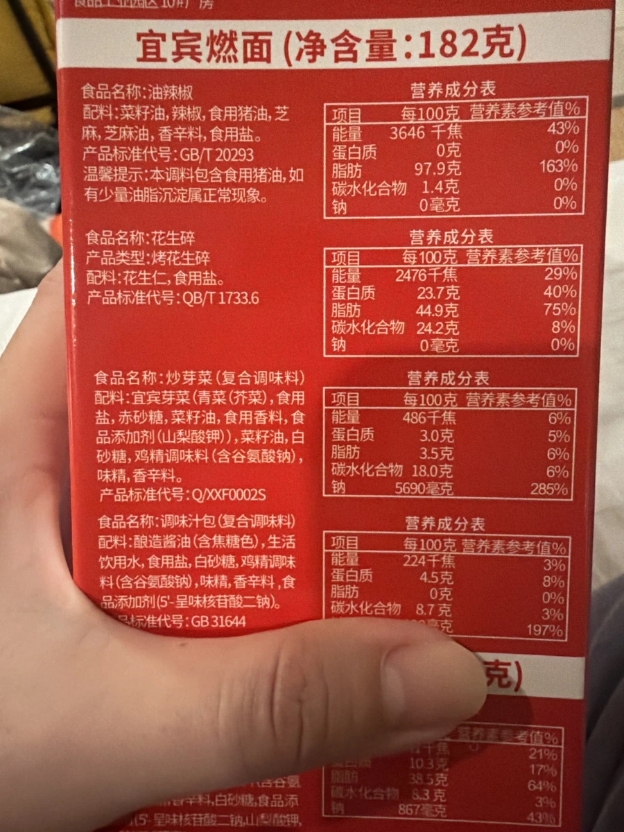宜賓燃麵