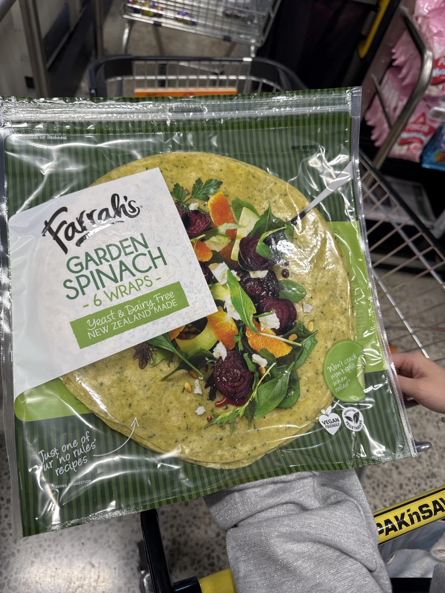 Farrah's 菠菜園捲餅 (Garden Spinach Wraps)