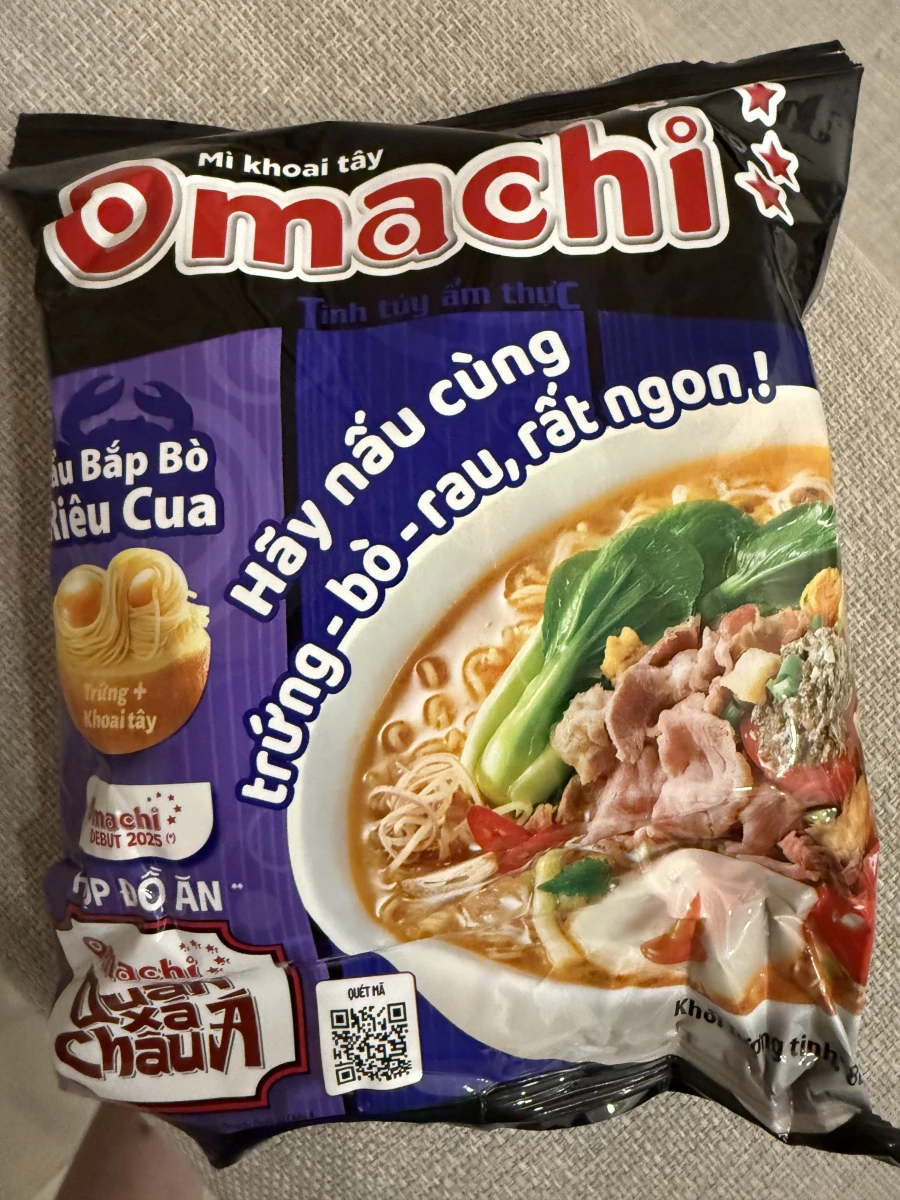 Omachi 越南馬鈴薯泡麵（牛肉螃蟹風味）