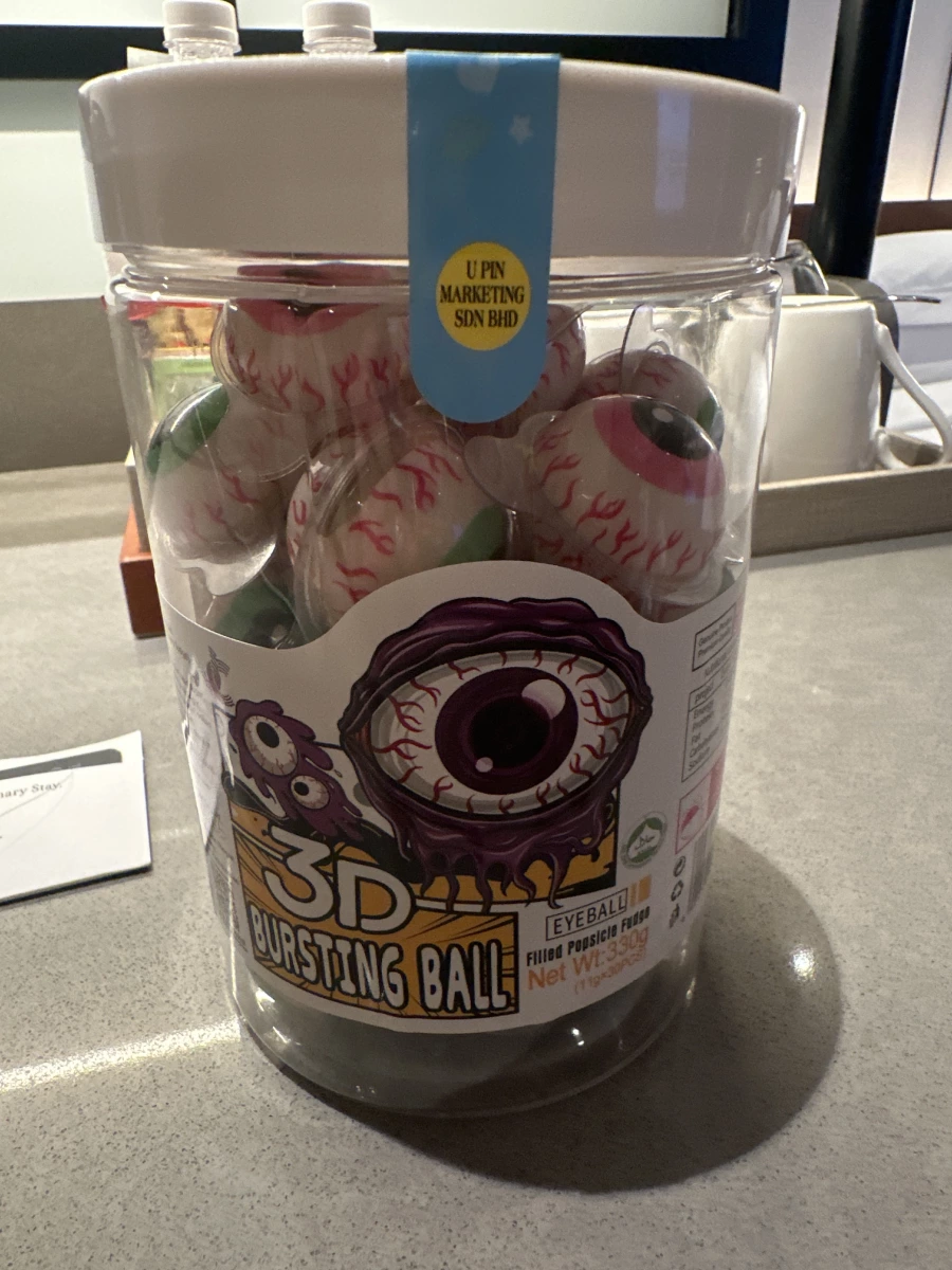 3D 眼球造型爆漿軟糖 (3D Bursting Ball Eyeball Candy)