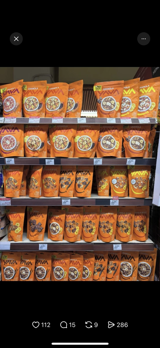YAVA Granola Rosella Cinnamon (洛神花肉桂燕麥片)
