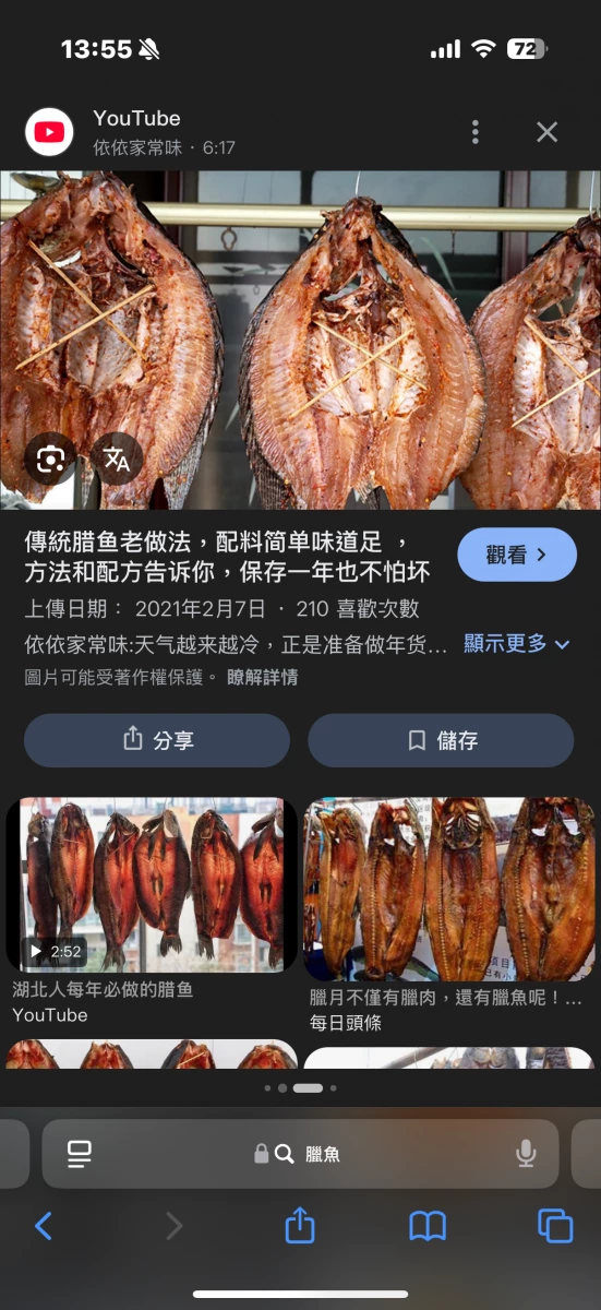 臘魚 (醃漬乾燥魚類)
