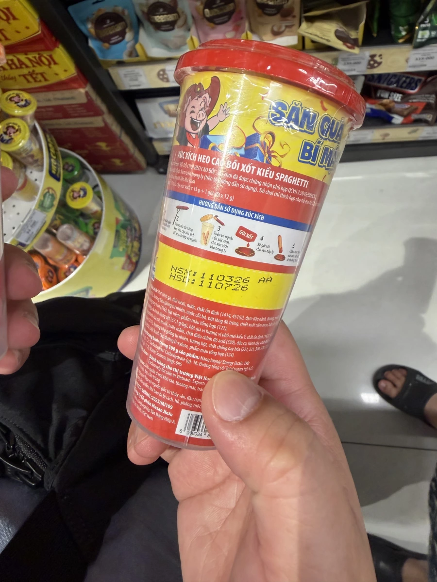 越南 Heo Cao Bồi 豬肉香腸杯 (義大利麵醬風味)