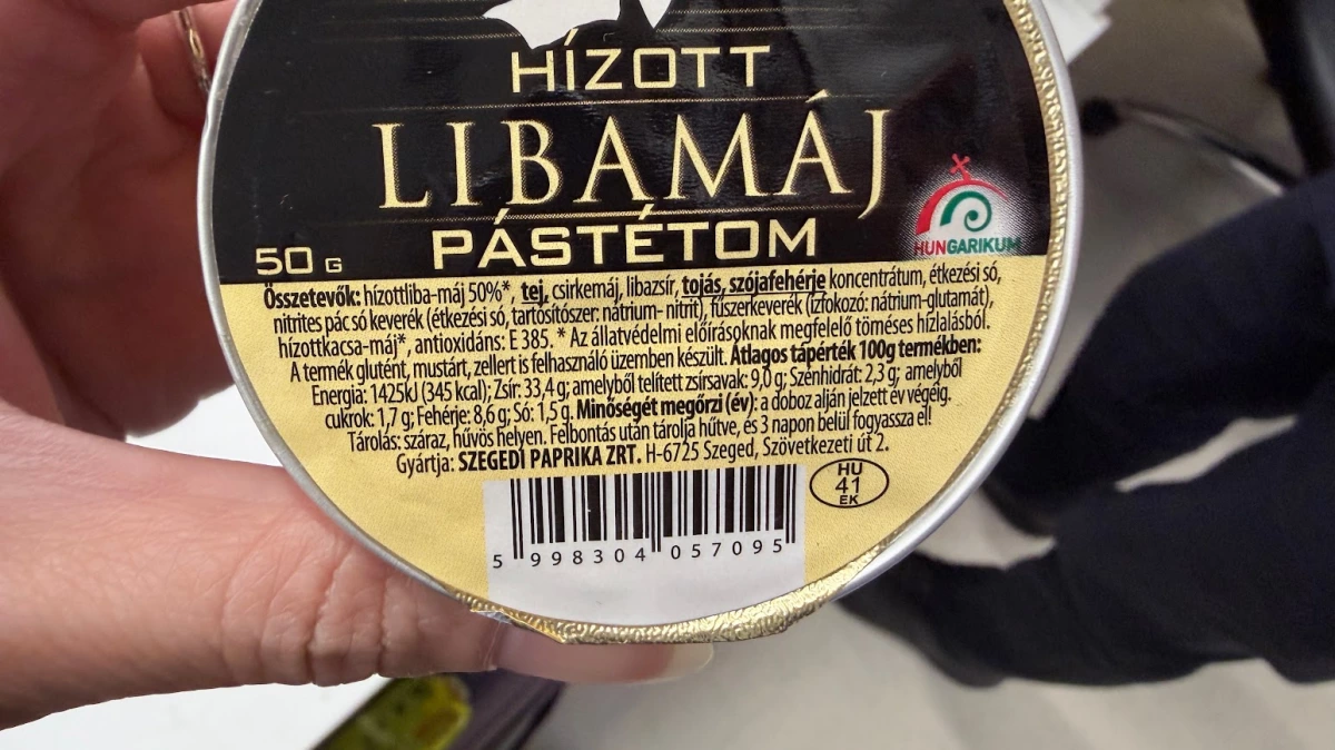 匈牙利鵝肝醬罐頭 (HÍZOTT LIBAMÁJ PÁSTÉTOM)