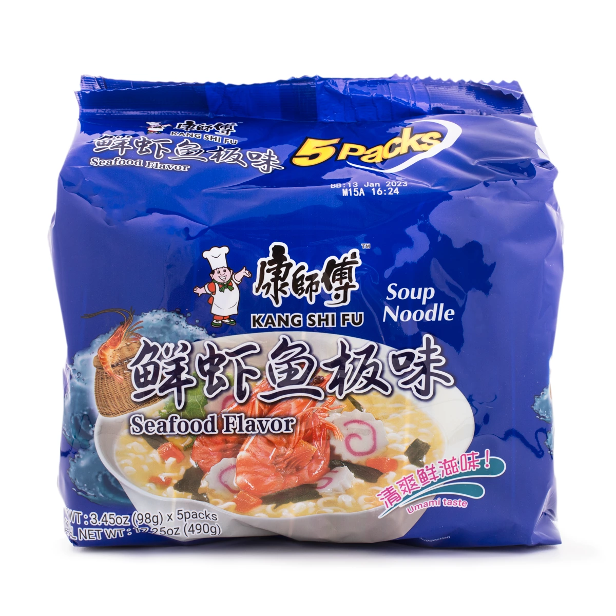 康師傅鮮蝦魚板味泡麵
