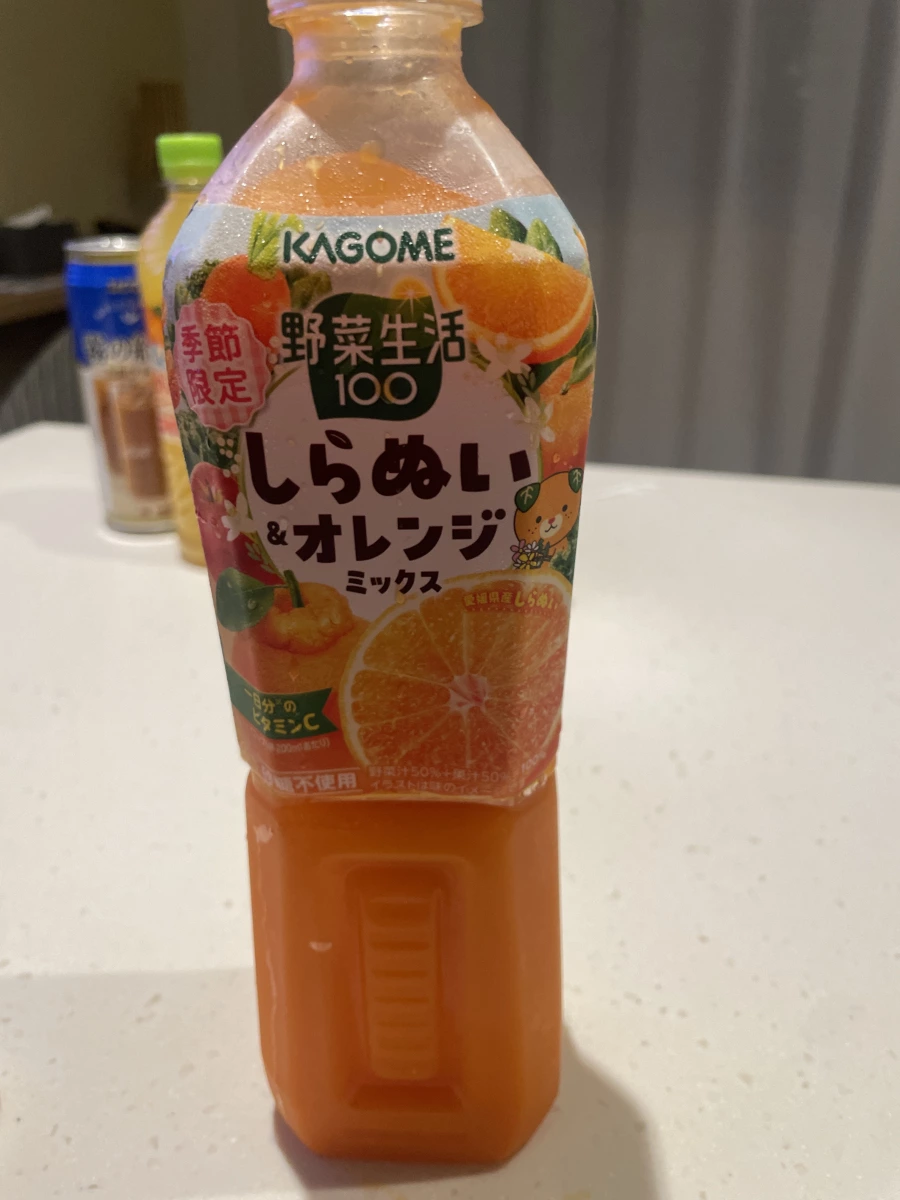 KAGOME 可果美野菜生活100（不知火橘與柳橙口味）