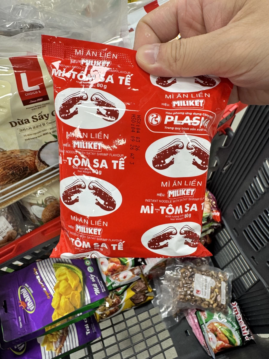 Miliket 沙嗲蝦口味泡麵