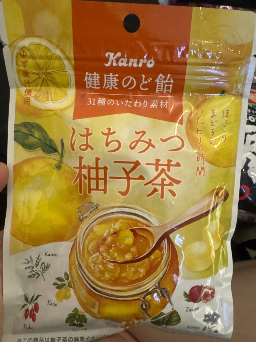 Kanro 甘樂蜂蜜柚子茶潤喉糖