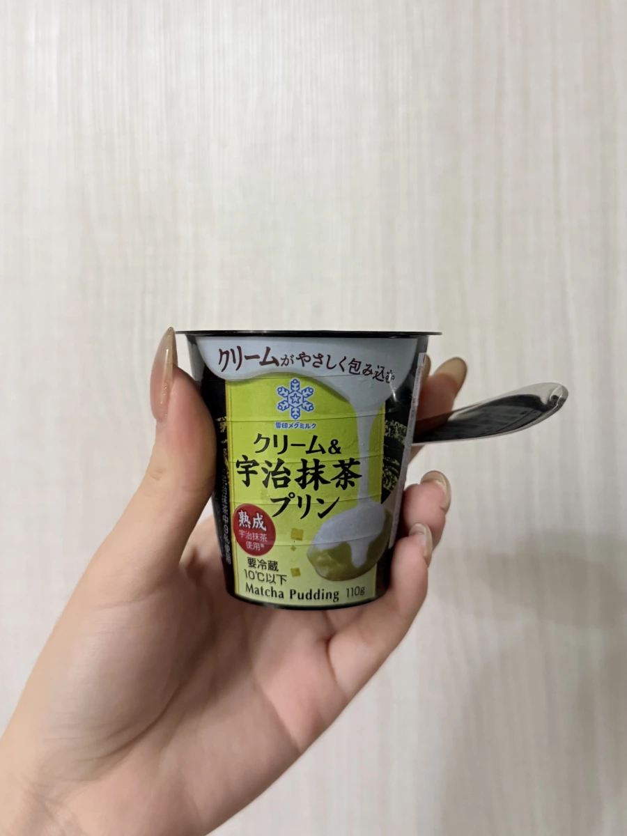 雪印奶油宇治抹茶布丁