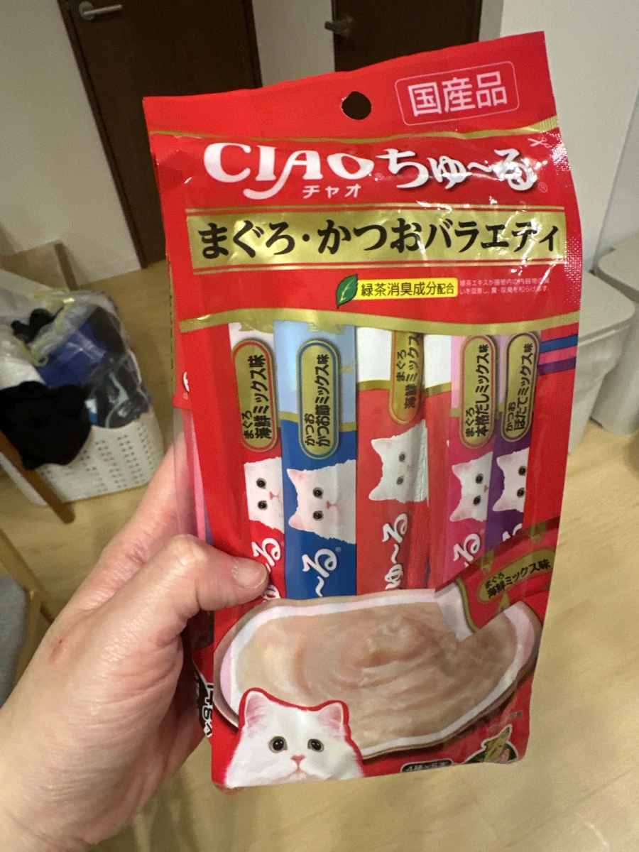 CIAO 啾嚕貓肉泥（鮪魚・鰹魚綜合口味）