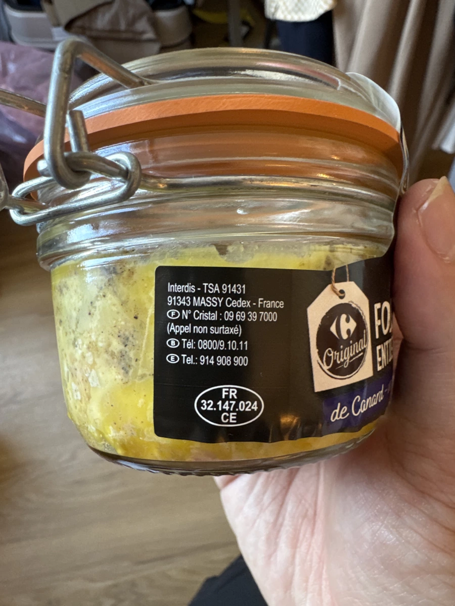 家樂福法國整塊鴨肝醬 (Carrefour Foie Gras de Canard Entier)