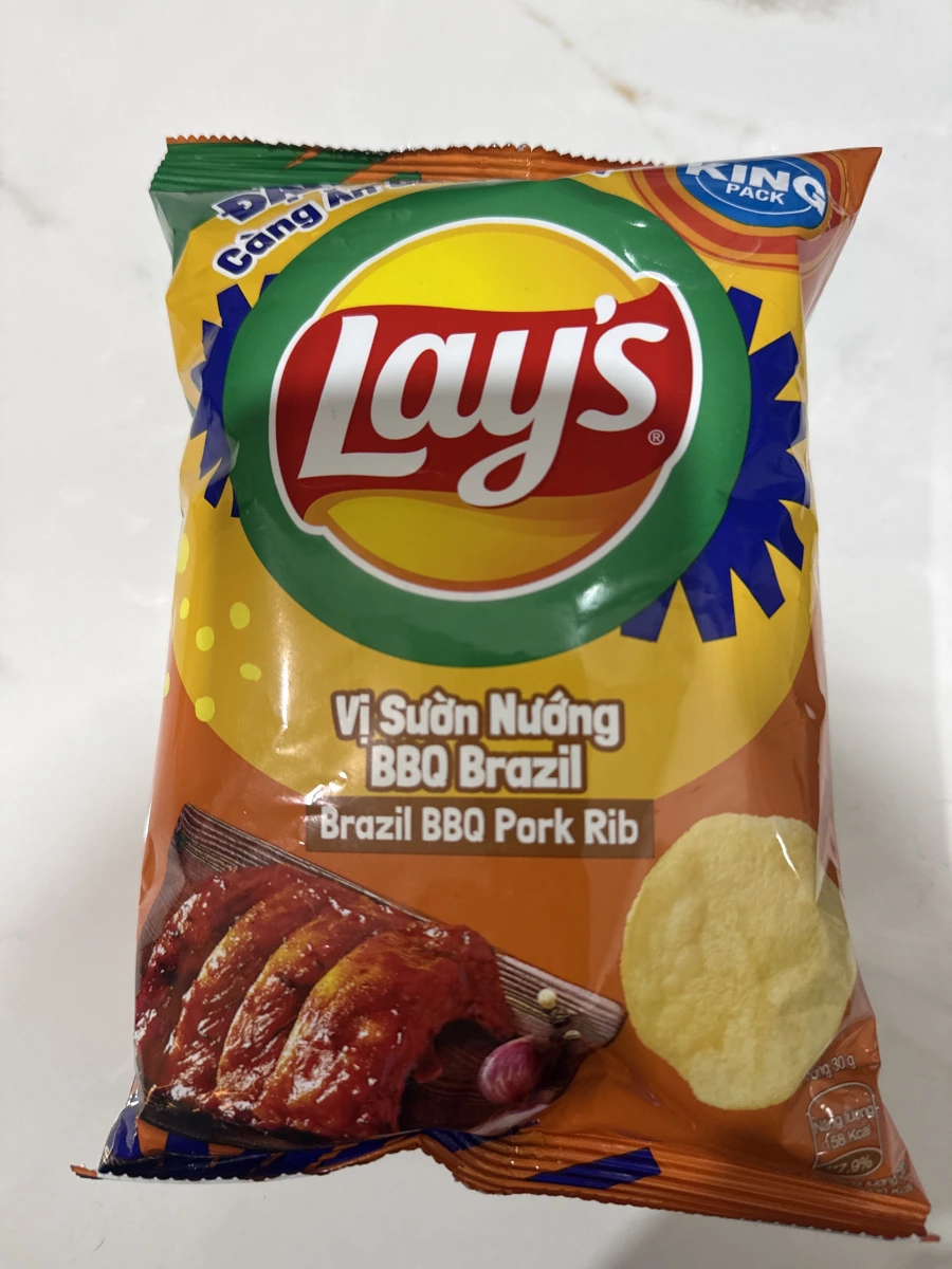 Lay's 樂事洋芋片（巴西烤豬肋排口味）