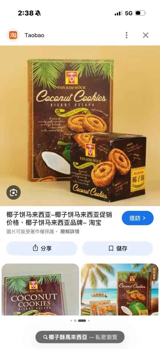 陳金福椰子餅 (Tan Kim Hock Coconut Cookies)