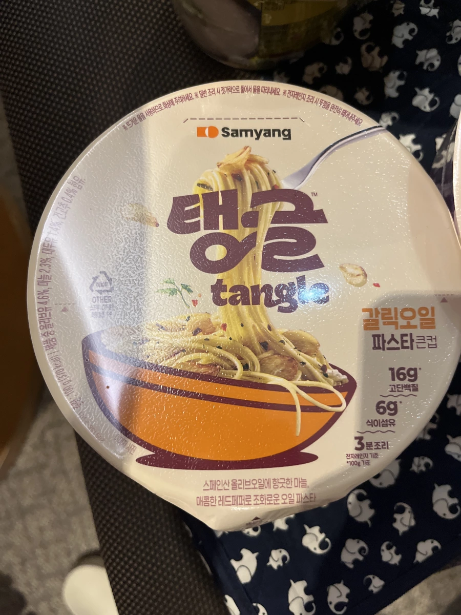 三養 Samyang Tangle 蒜油義大利麵杯麵
