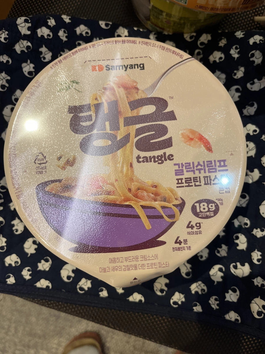 Samyang Tangle 蒜香蝦高蛋白義大利麵杯麵