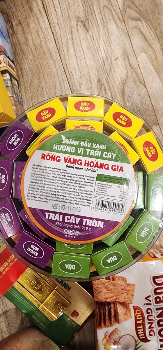 Rồng Vàng Hoàng Gia 水果口味綠豆糕
