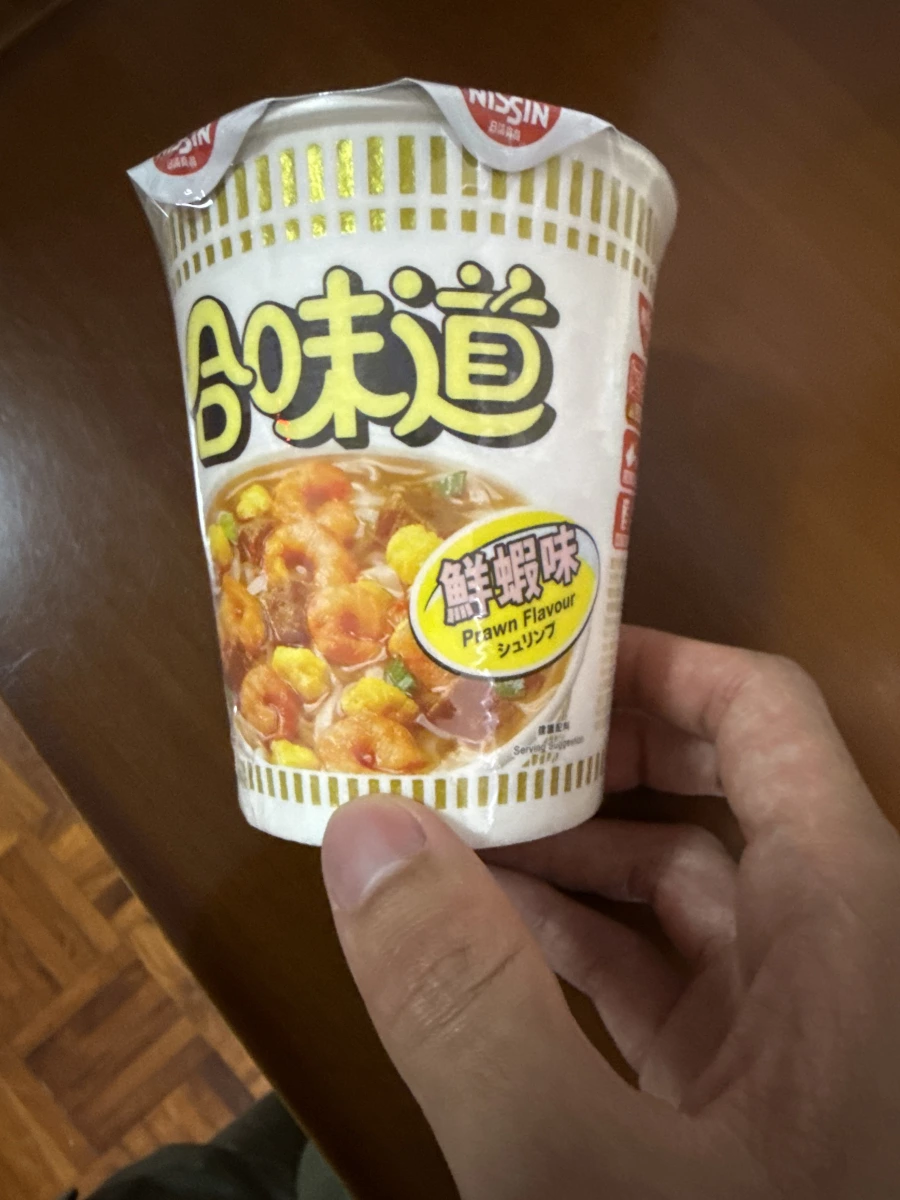 日清合味道鮮蝦味杯麵