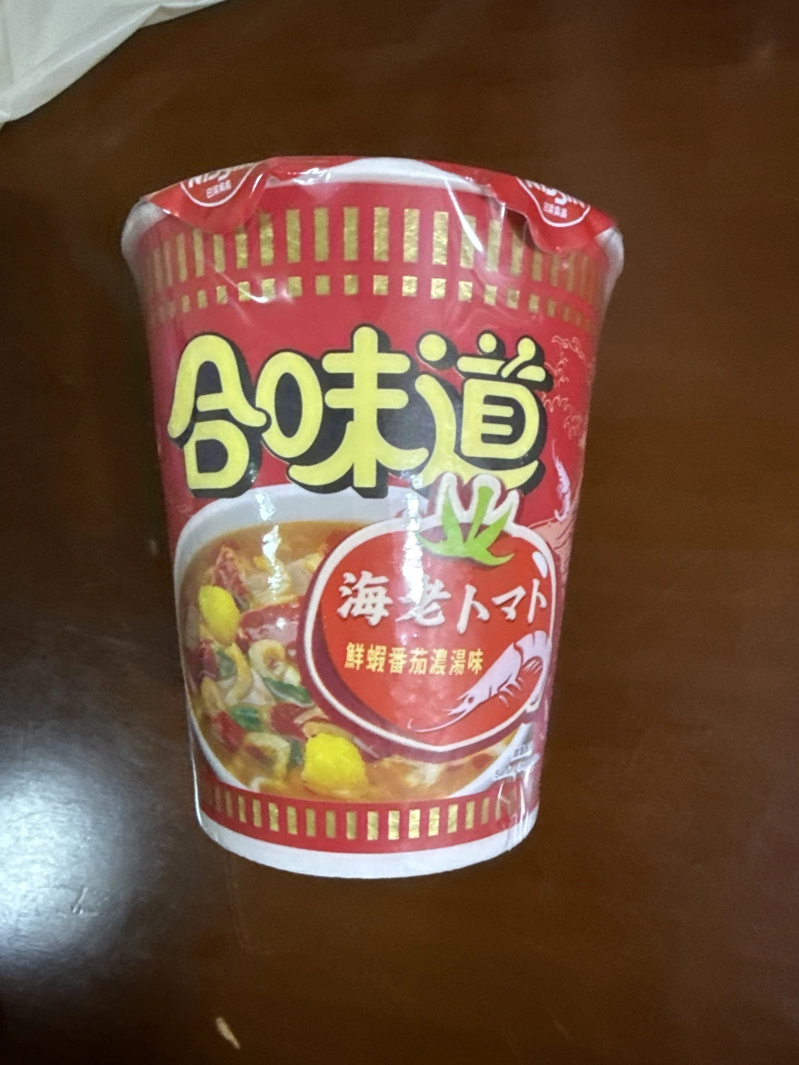 日清合味道鮮蝦番茄濃湯味杯麵