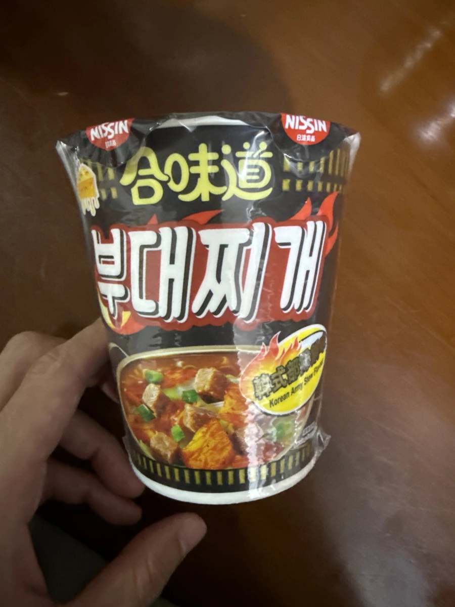 日清合味道韓式部隊鍋味杯麵