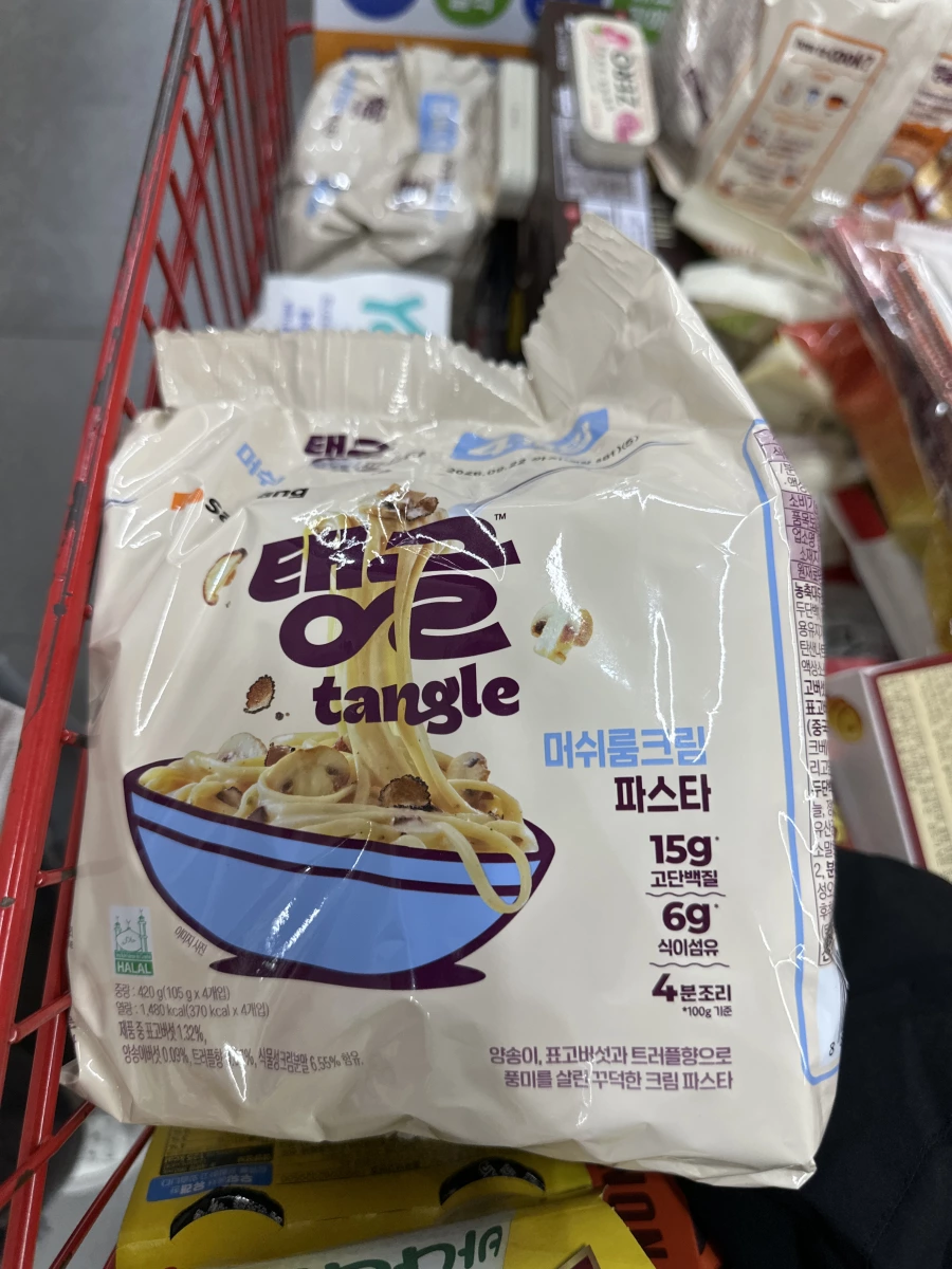 三養 Tangle 蘑菇奶油義大利麵