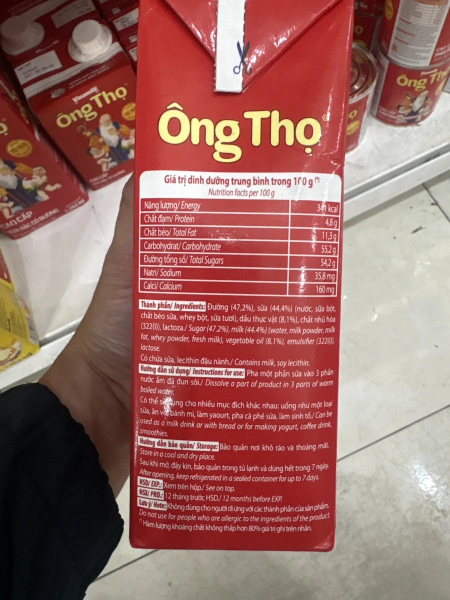 Vinamilk Ông Thọ 加糖煉乳