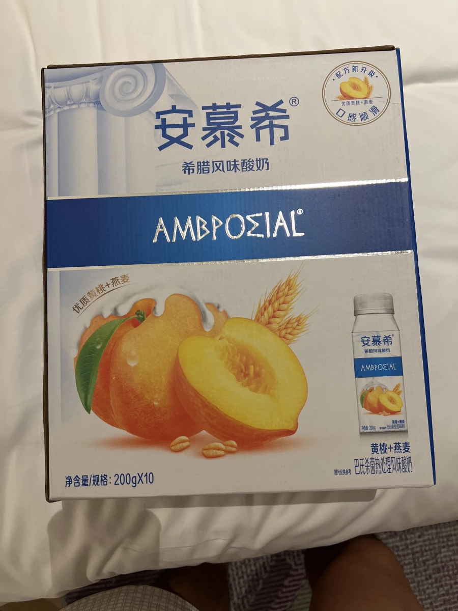 安慕希希臘風味酸奶黃桃燕麥味