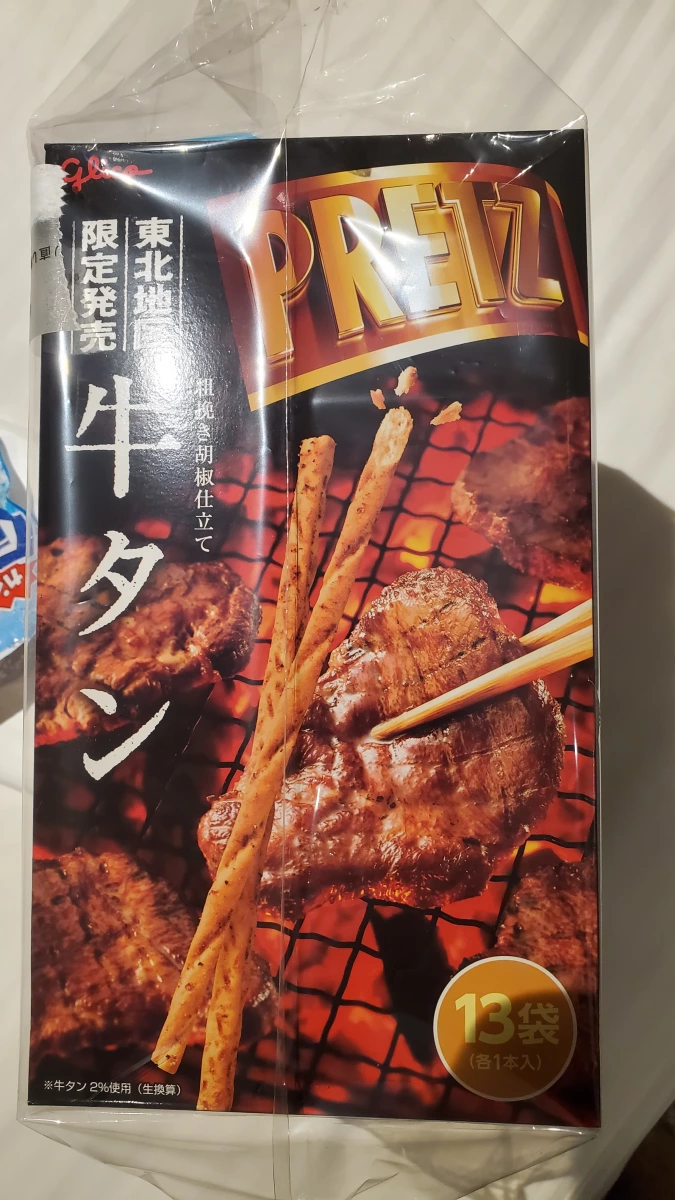 Glico PRETZ 東北限定牛舌風味餅乾棒