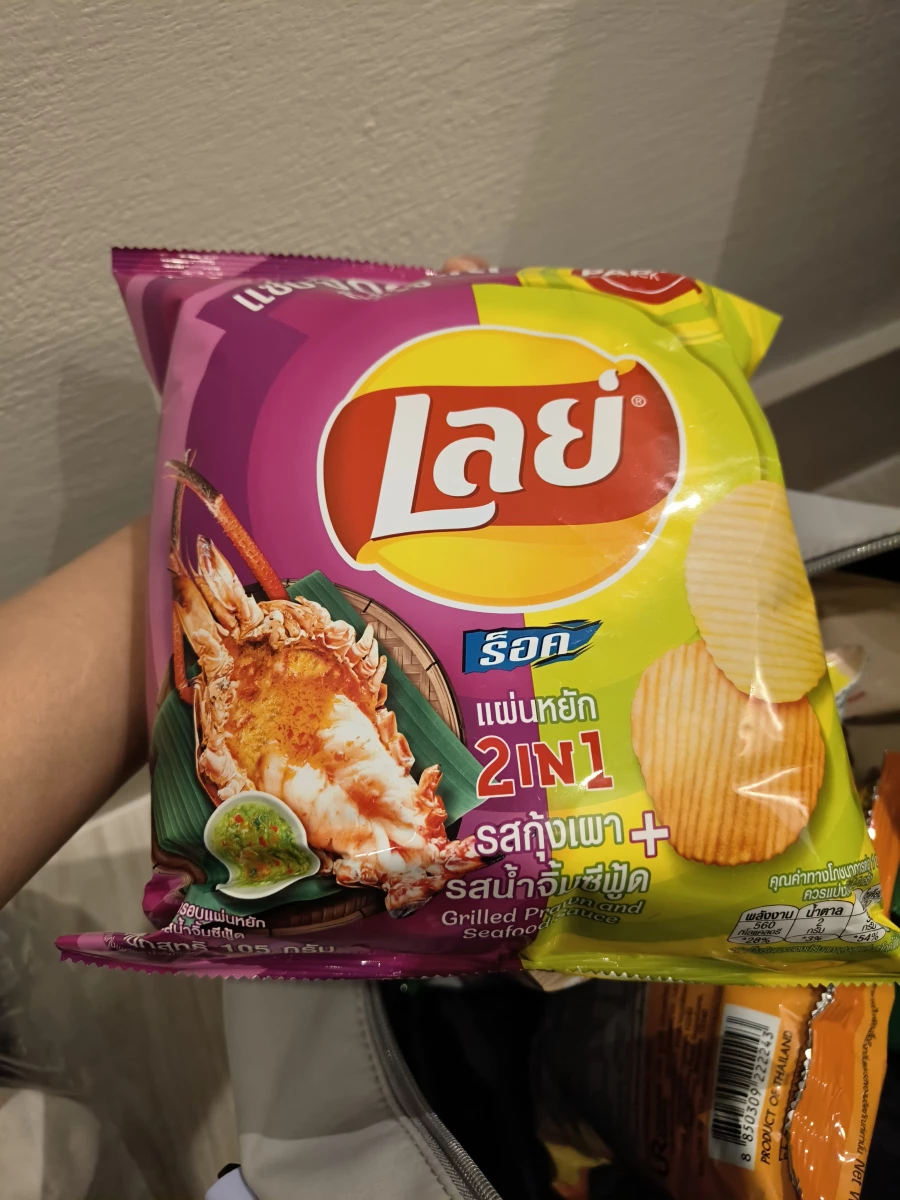 樂事 2合1 烤大蝦與海鮮醬風味洋芋片