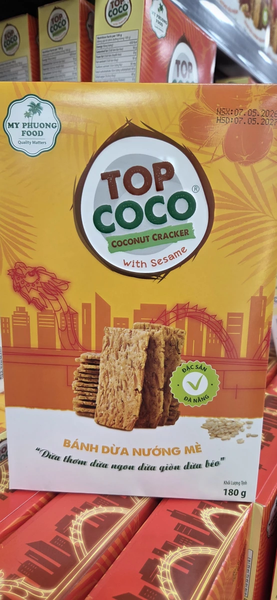 TOP COCO 芝麻椰子脆餅