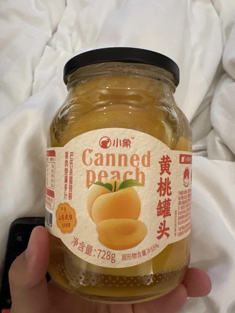 小象黃桃罐頭