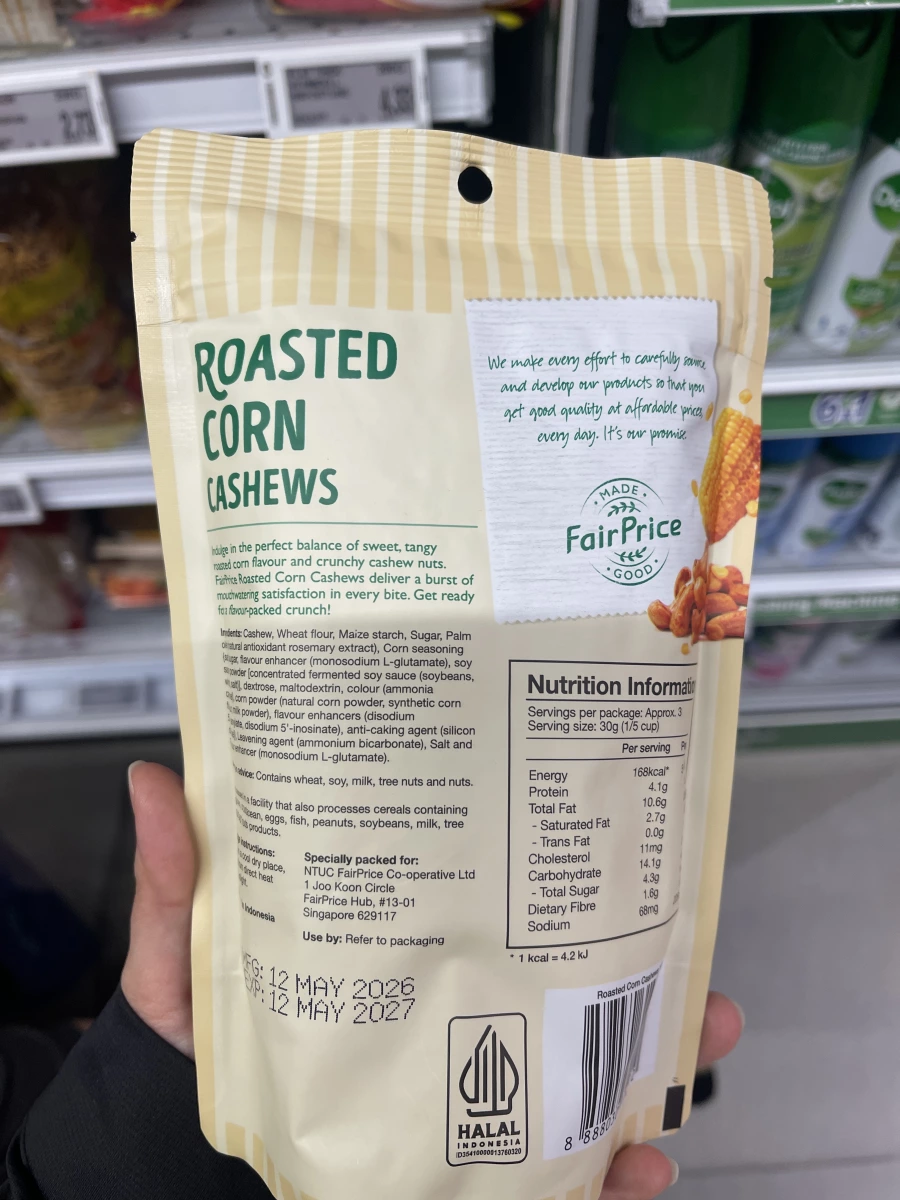 FairPrice 烤玉米風味腰果