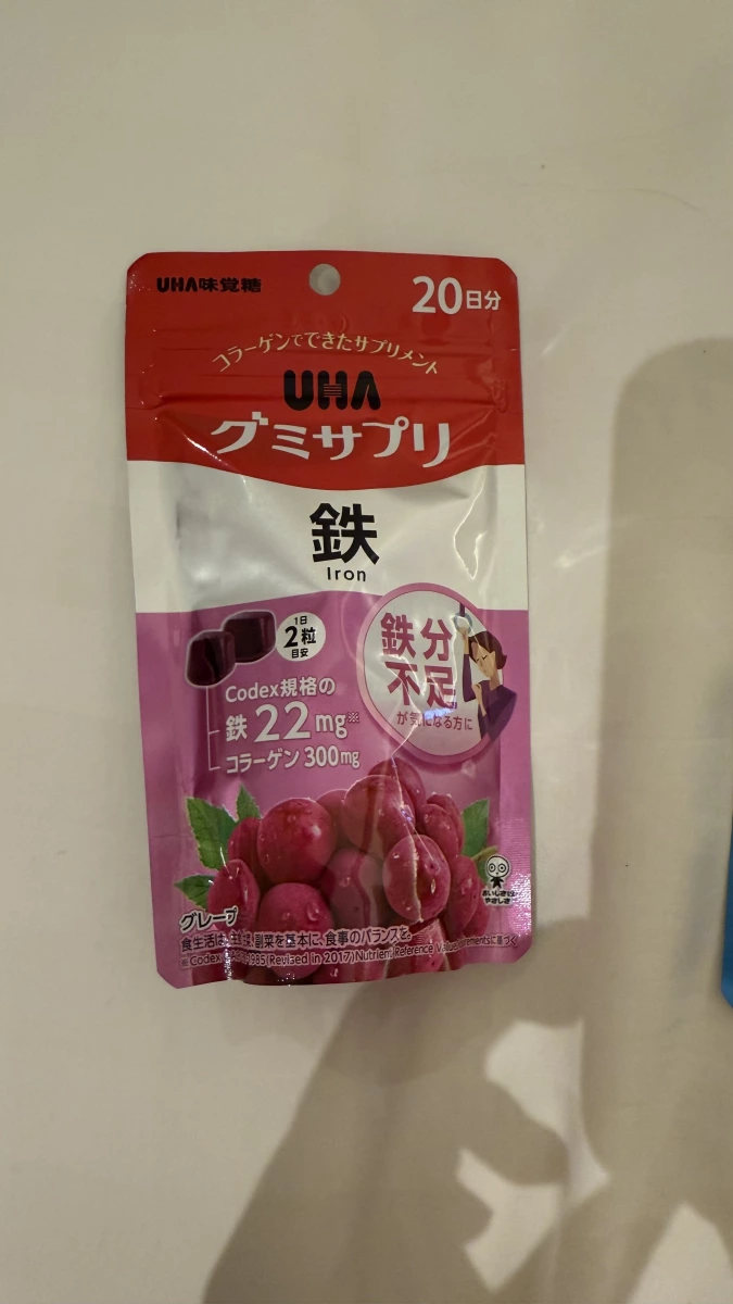 UHA味覺糖 鐵質營養補充軟糖 (20日份)