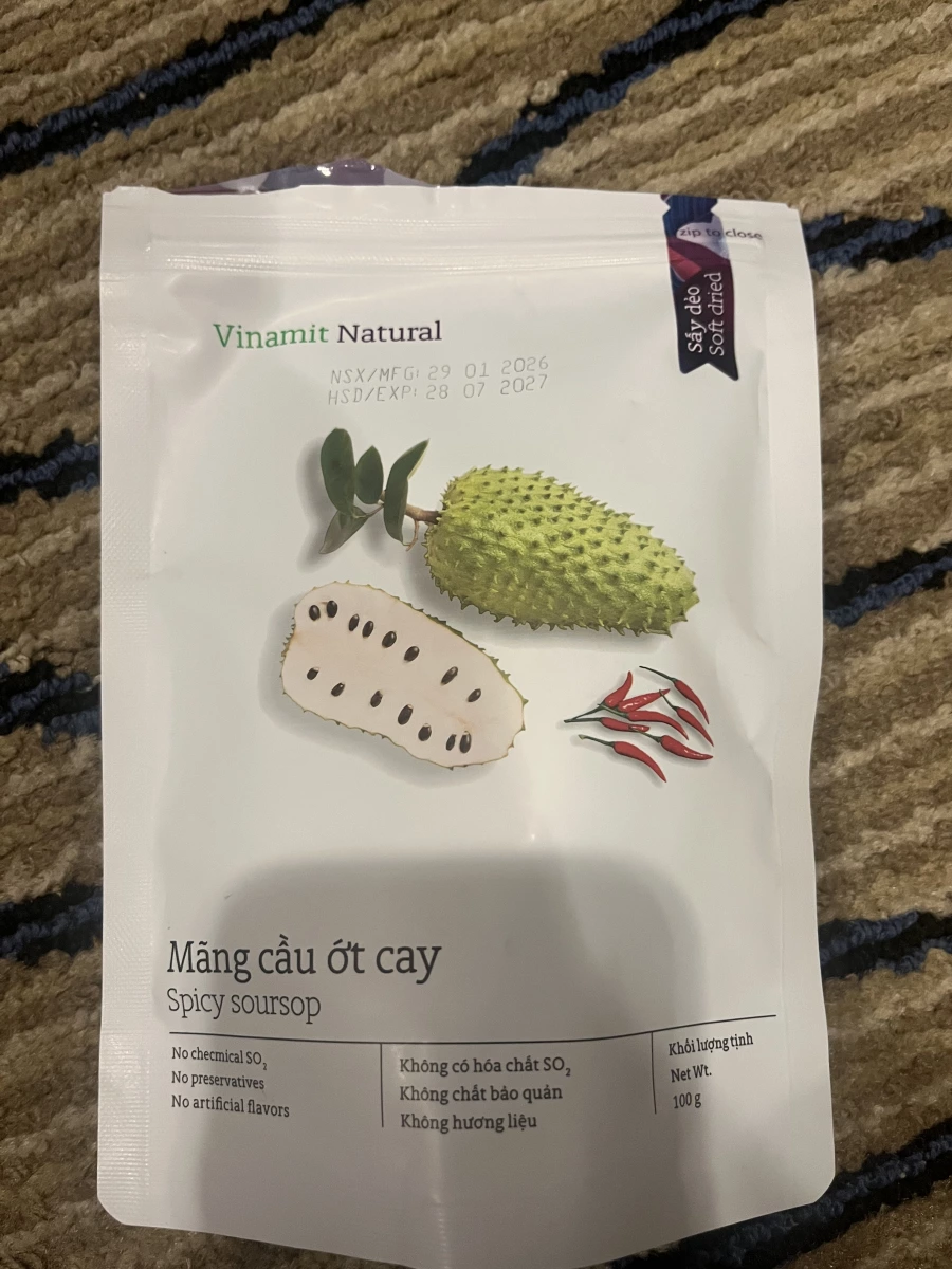 Vinamit 辣味刺番荔枝果乾