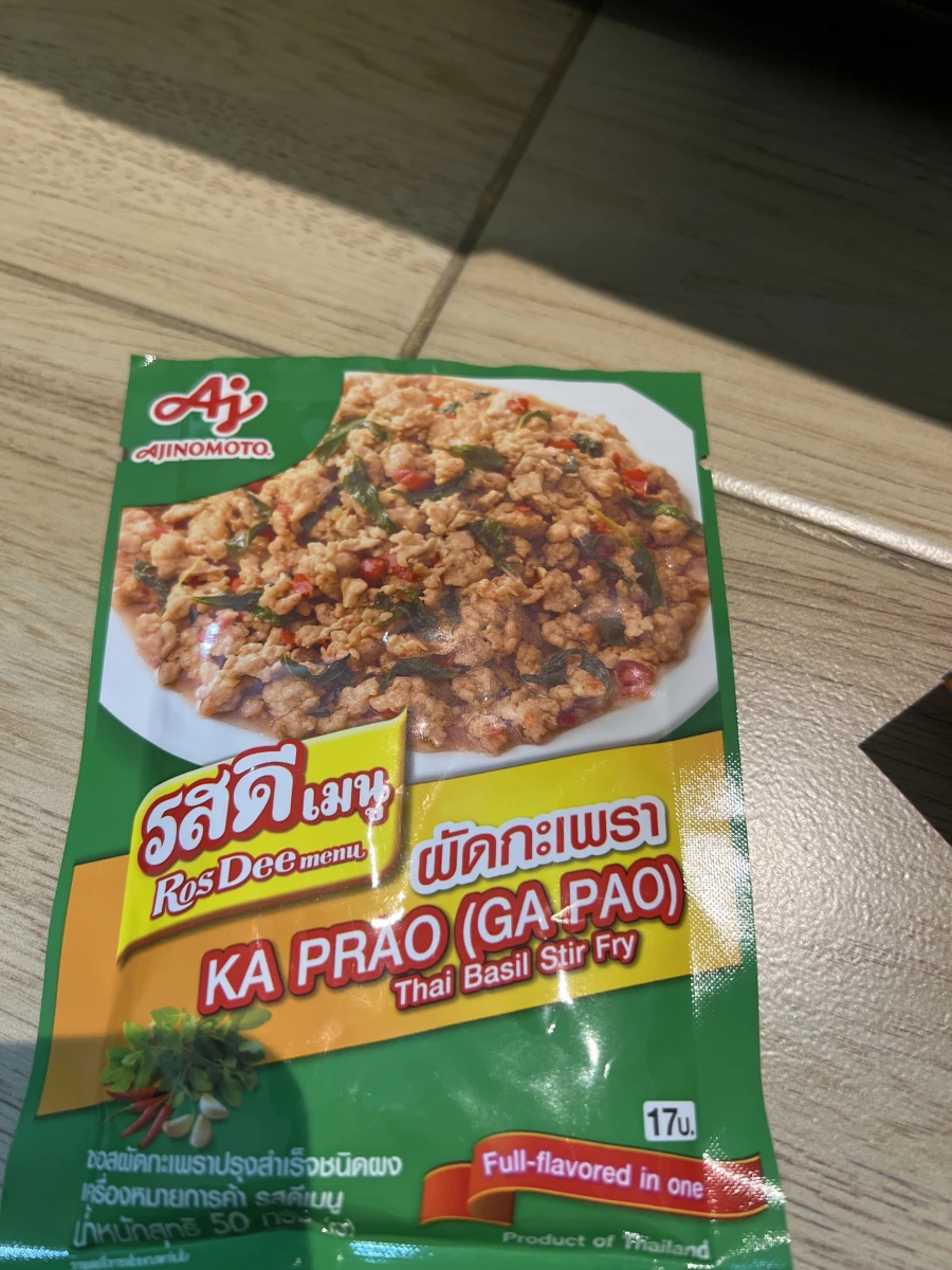 味之素 RosDee 打拋風味調味粉 (Ajinomoto RosDee menu Ka Prao)