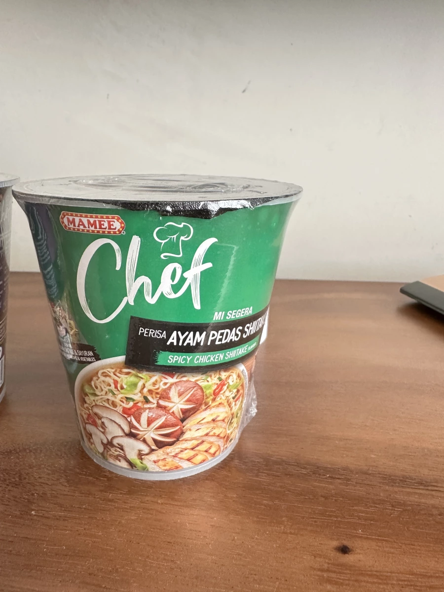 MAMEE Chef 辣味香菇雞肉風味杯麵